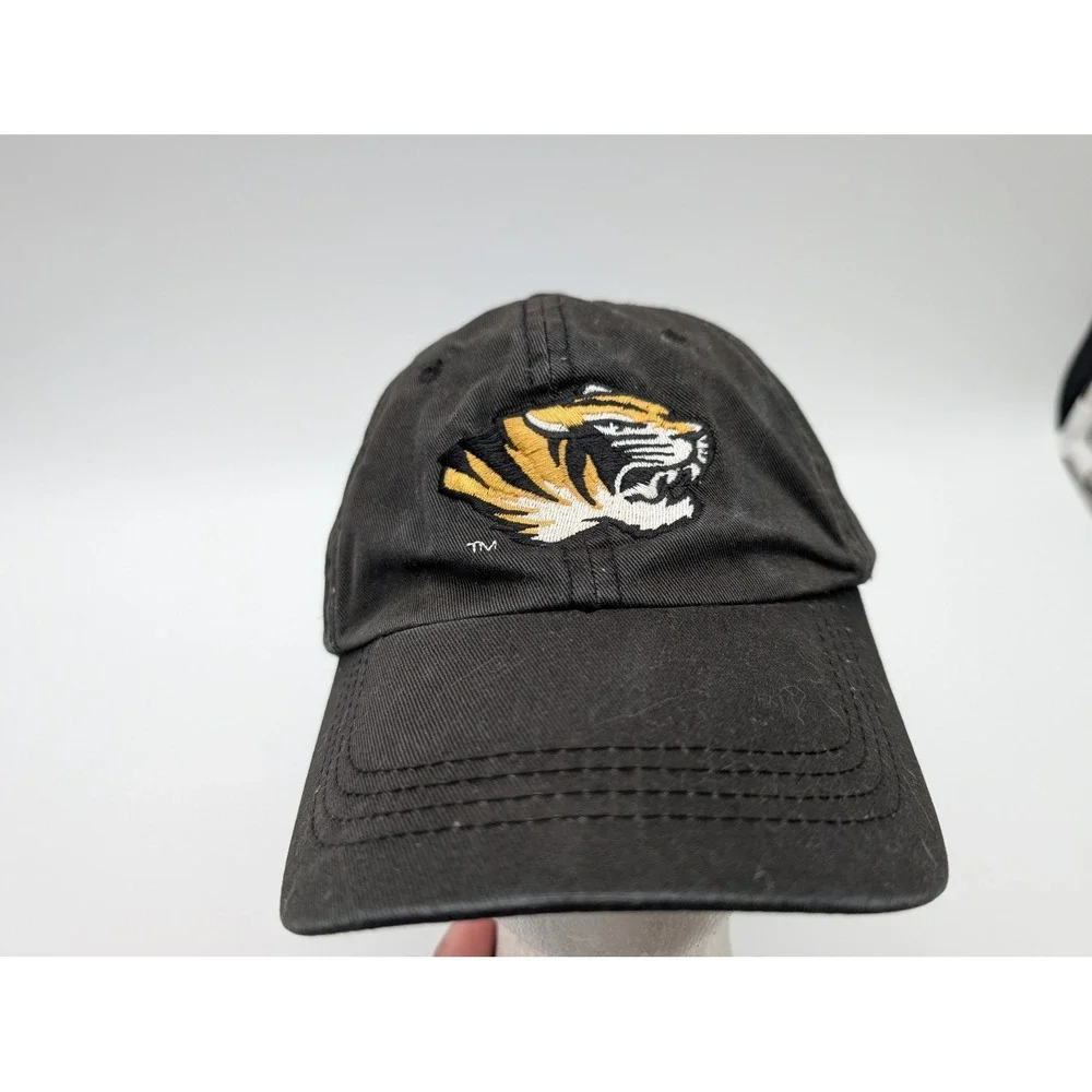 Signatures Mizzou Missouri Tigers Hat Black Adjustable Strapback Cap NCAA